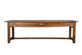 Early 19th Century Country French Walnut Farmhouse Trestle Harvest Table