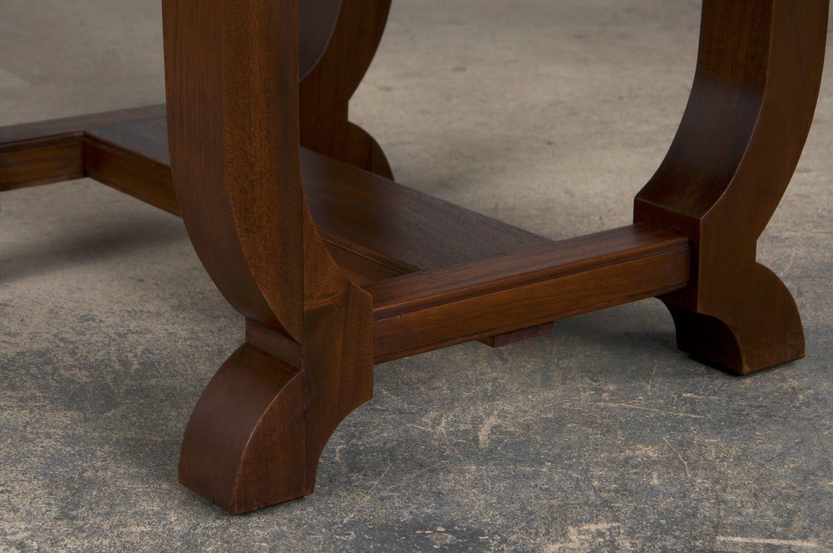 1930s French Art Deco Walnut Dining Table