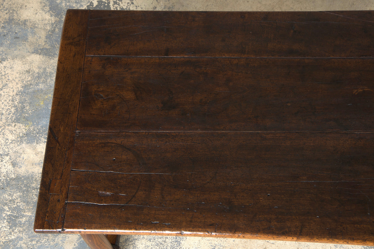 Early 19th Century Country French Provincial Oak Farmhouse Trestle Table