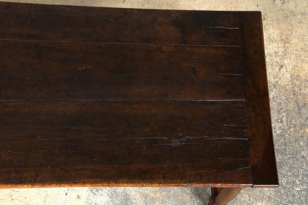 Early 19th Century Country French Provincial Oak Farmhouse Trestle Table