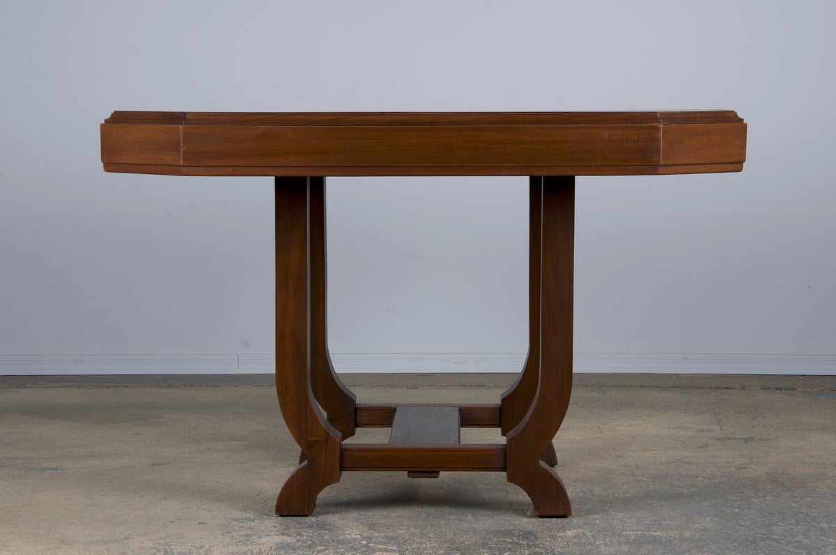 1930s French Art Deco Walnut Dining Table