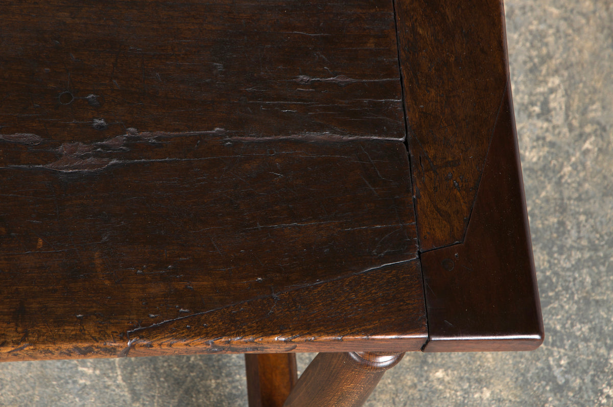 Early 19th Century Country French Provincial Oak Farmhouse Trestle Table