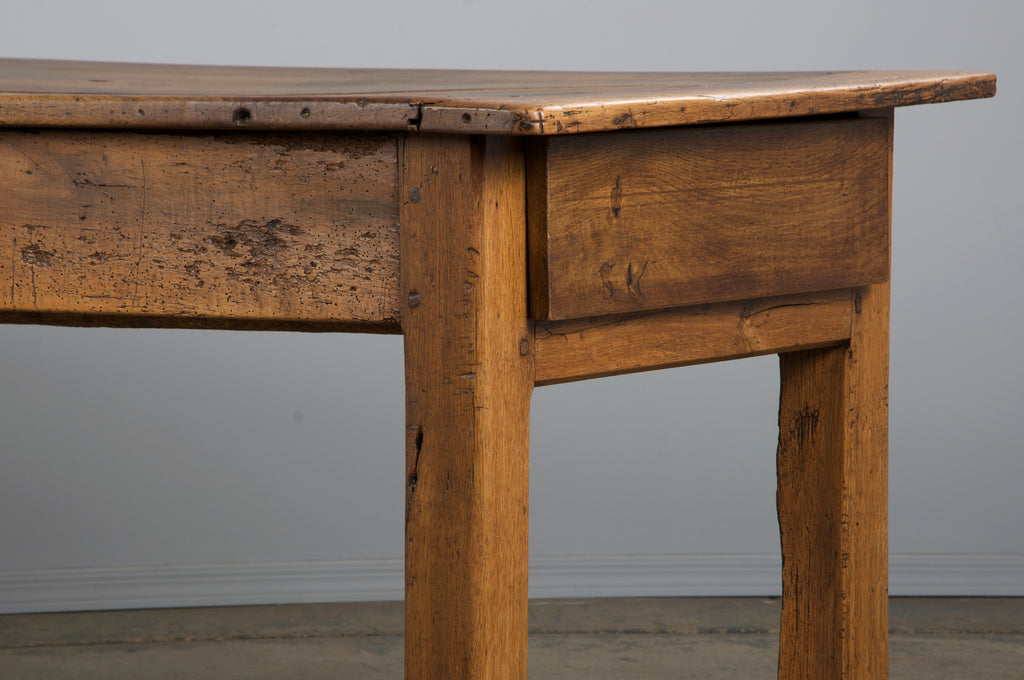 Early 19th Century Country French Walnut Farmhouse Trestle Harvest Table