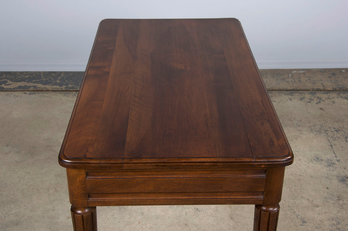 1930s French Art Deco Walnut Writing Desk Or Side Table