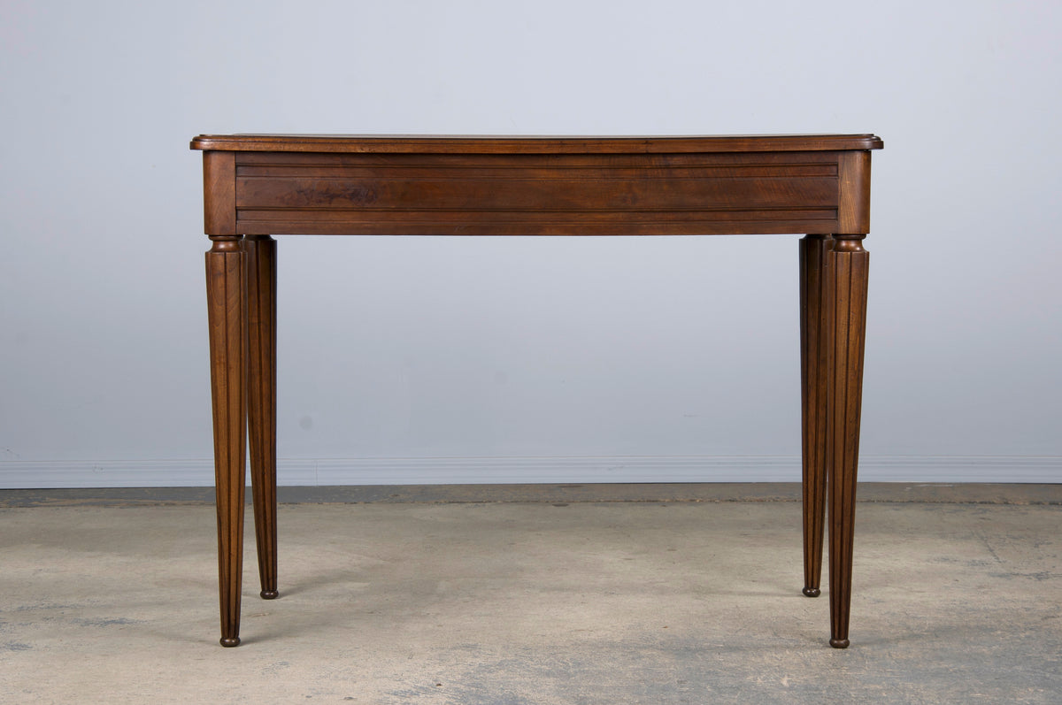 1930s French Art Deco Walnut Writing Desk Or Side Table