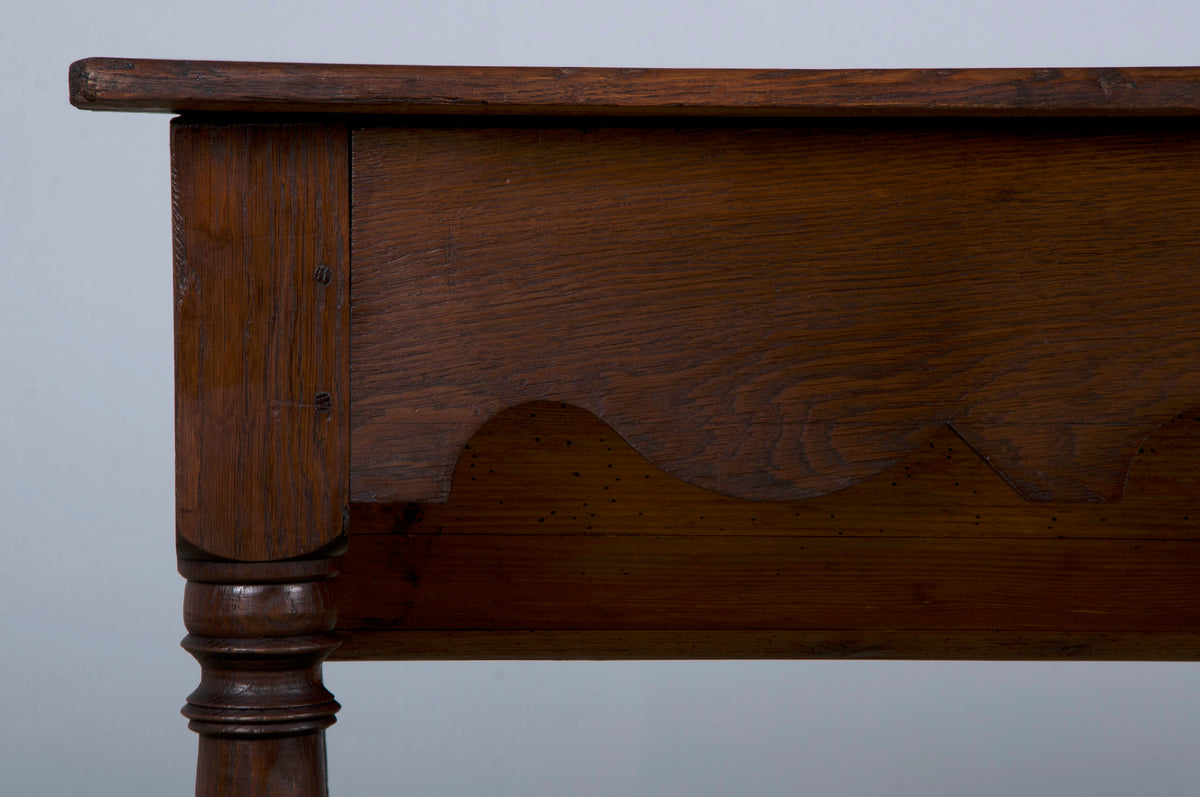 Early 19th Century Country French Provincial Farmhouse Oak Dough Baking Petrin Kitchen Table