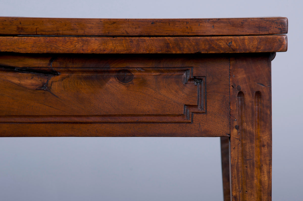 19th Century French Neoclassical Louis XVI Style Off-Square Walnut Extendable Table