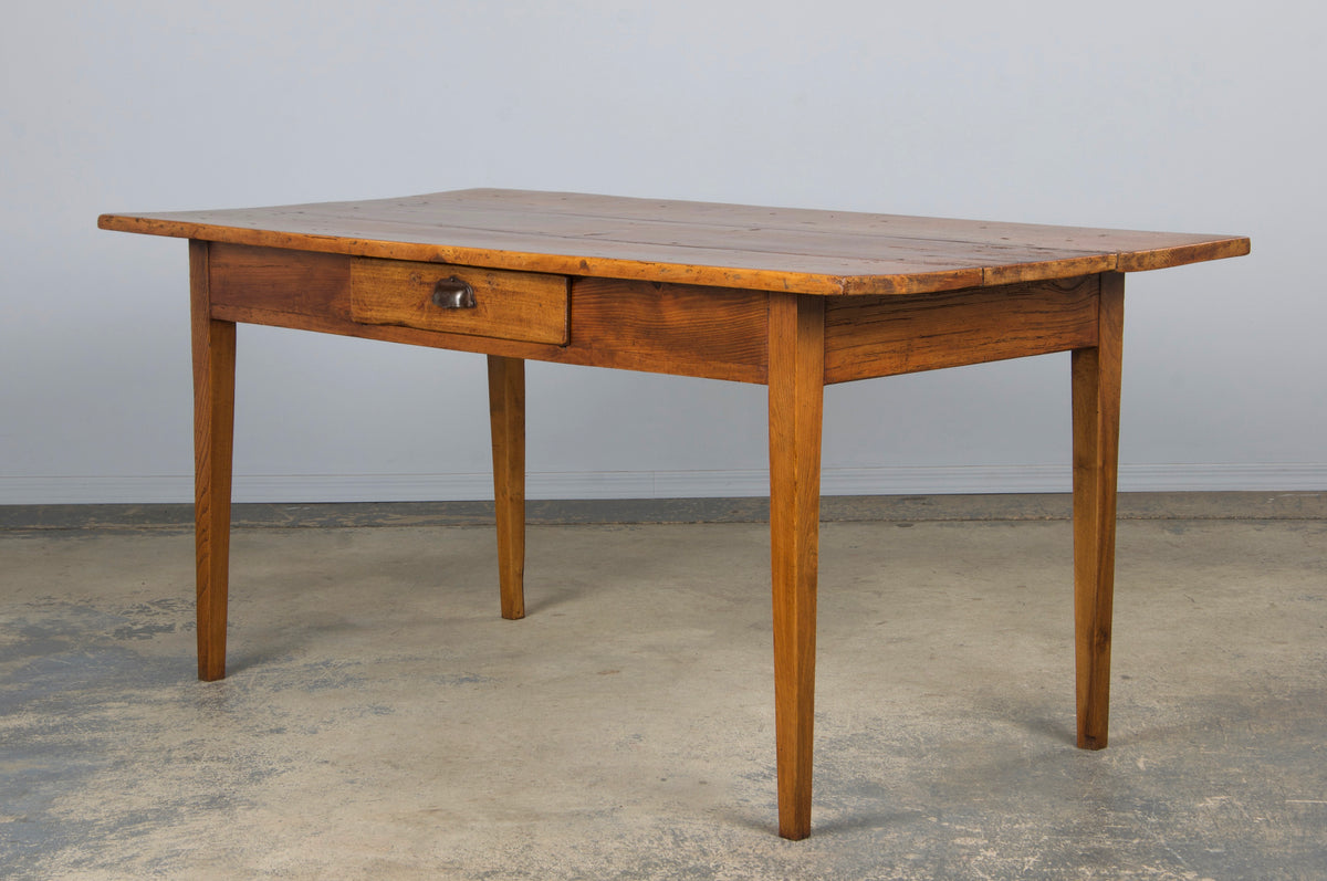 Antique Country French Mixed Wood Farmhouse Table