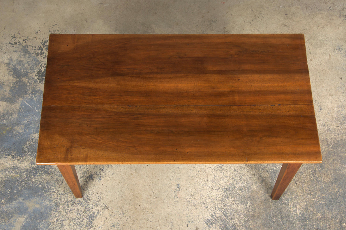 Antique Country French Provincial Walnut Farmhouse Table