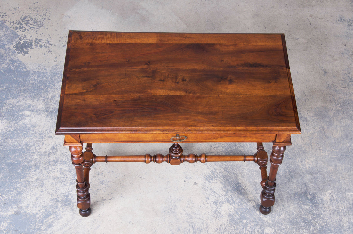 Antique French Louis XIII Style Walnut Writing Desk