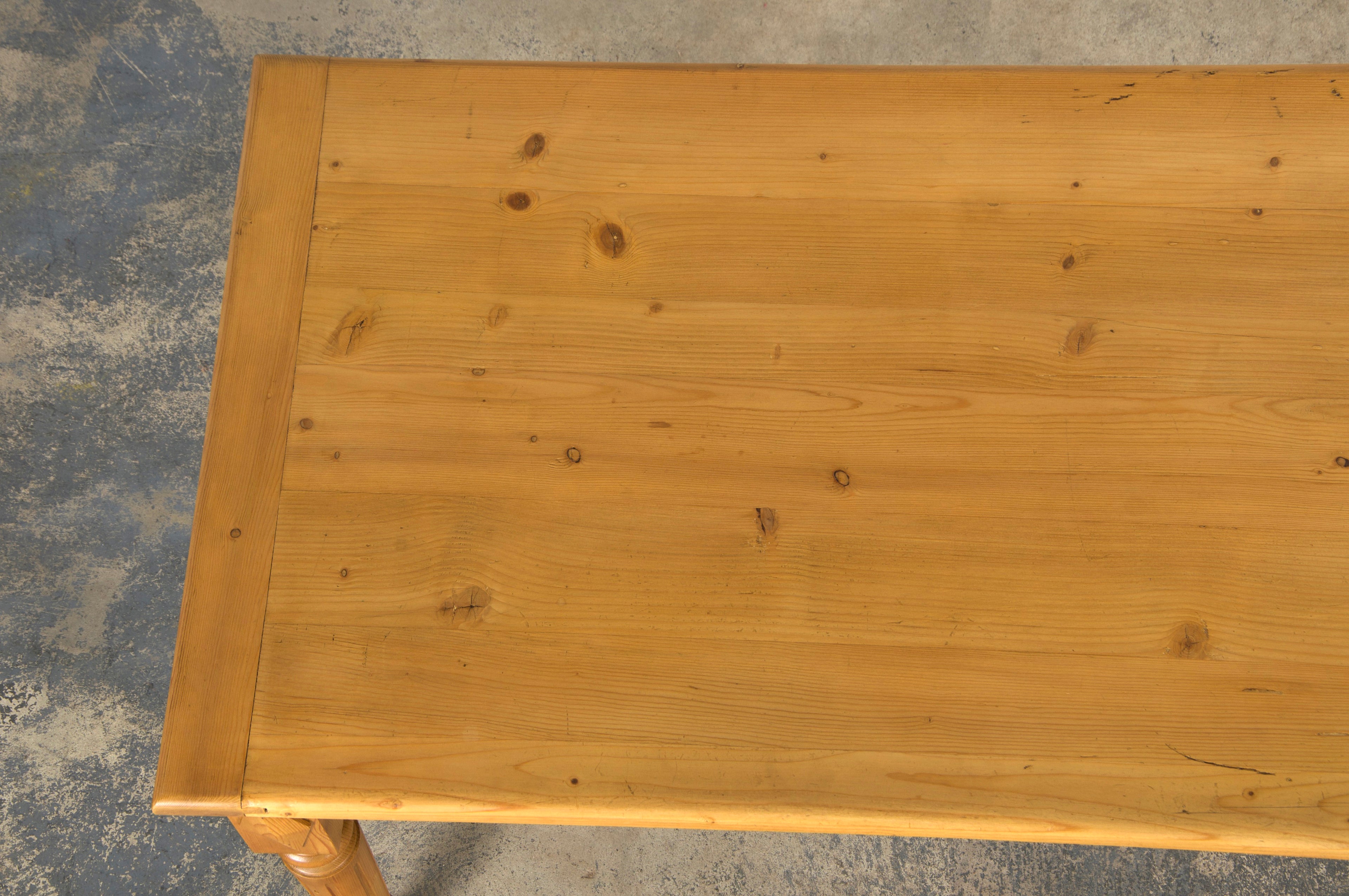 Country French Provincial Pine Work Table or Island