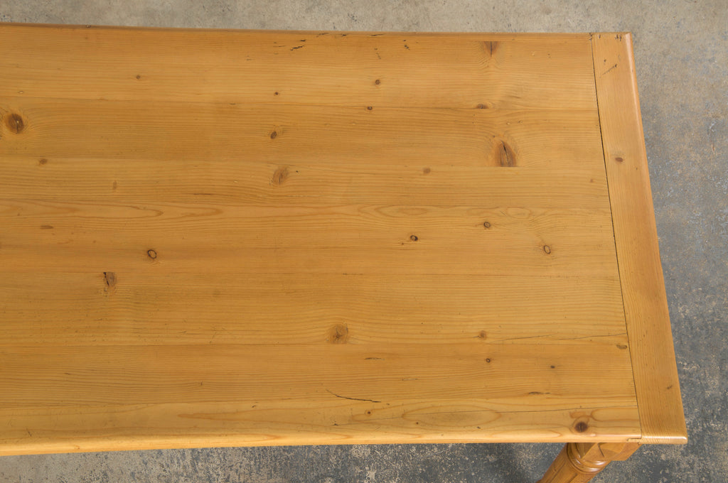 Country French Provincial Pine Work Table or Island