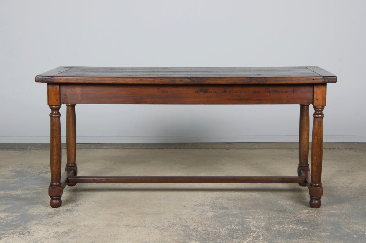 Early 19th Century Country French Provincial Oak Farmhouse Trestle Table