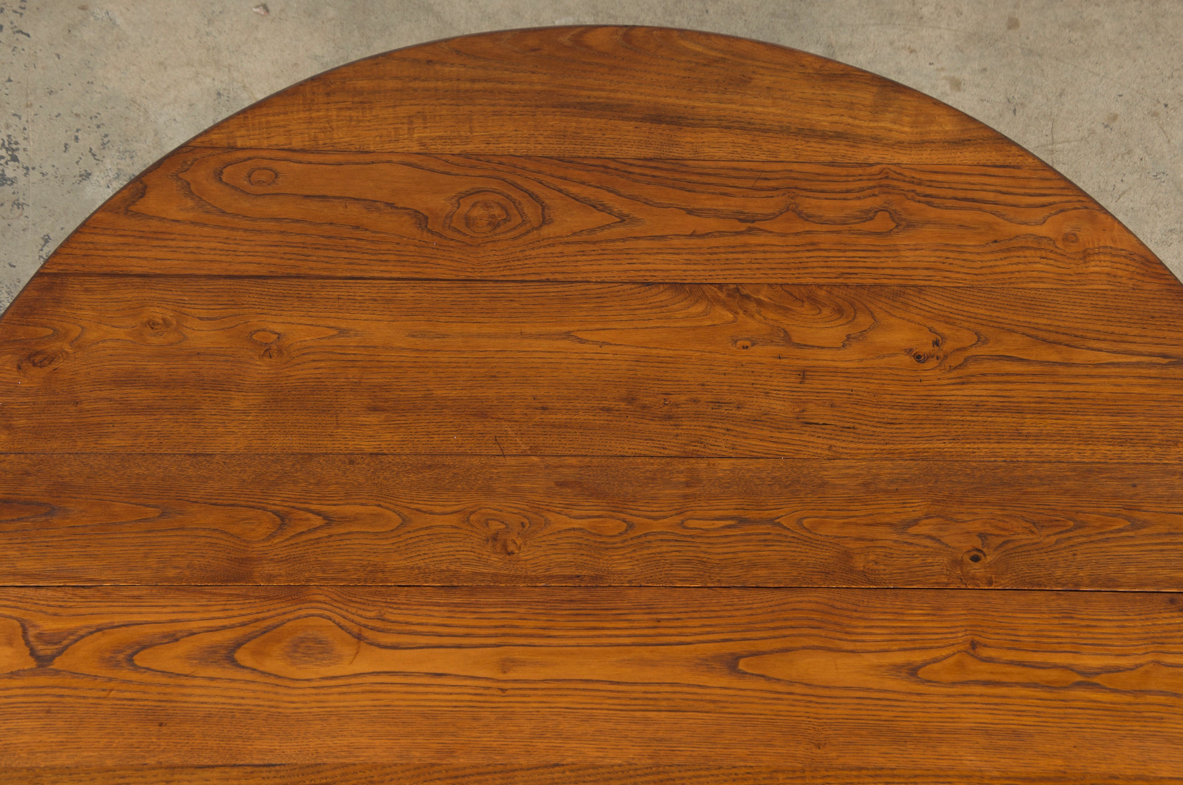 19th Century Country French Provincial Fruitwood Off-Round Farmhouse Table