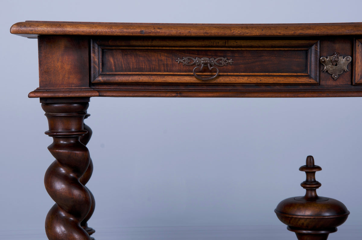 19th Century French Louis XIII Style Walnut Writing Desk