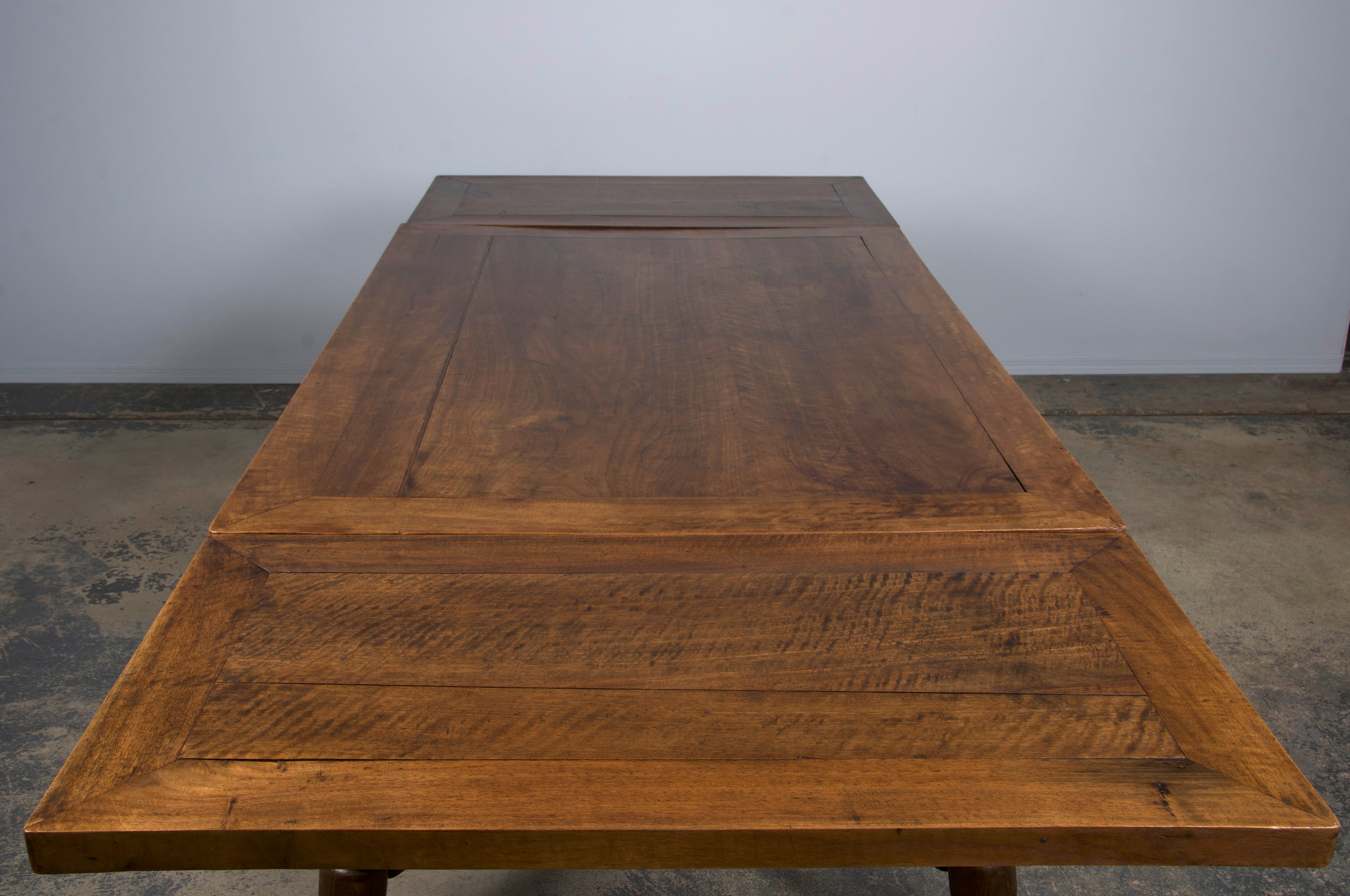 Antique Spanish Country Mixed Wood Extendable Dining Table