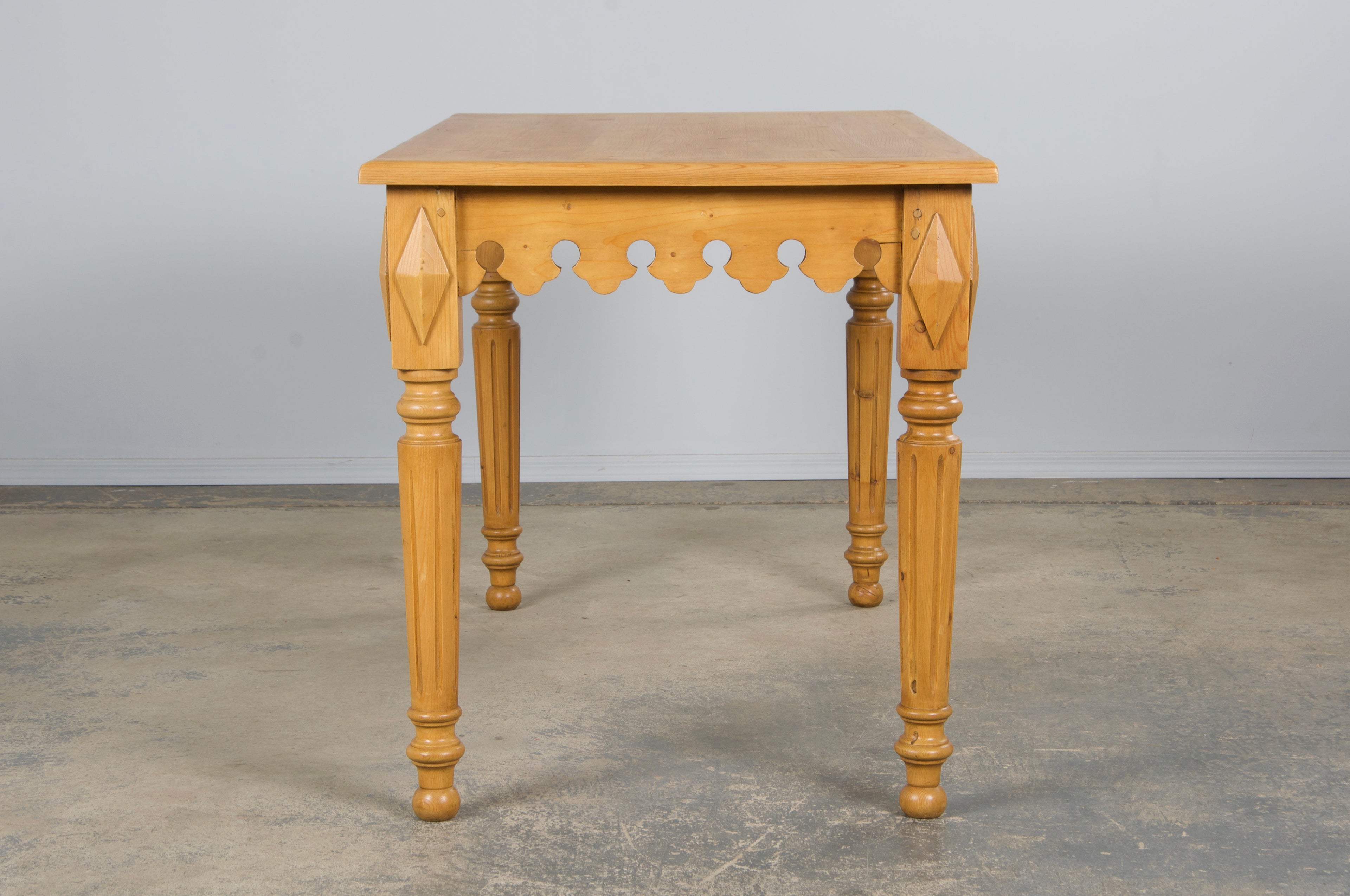 Country French Provincial Pine Work Table or Island