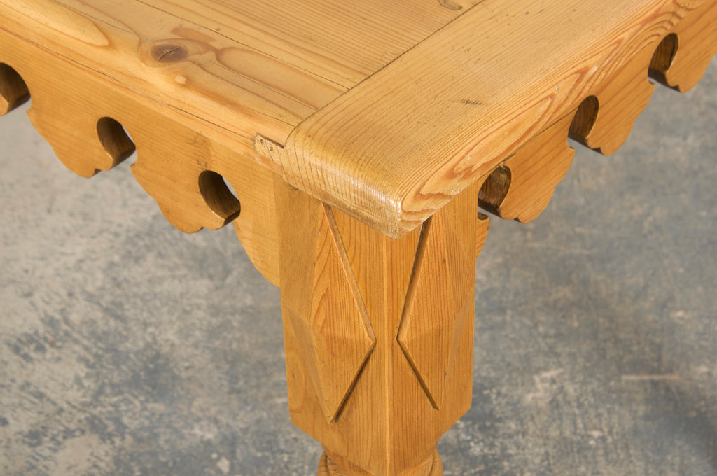 Country French Provincial Pine Work Table or Island