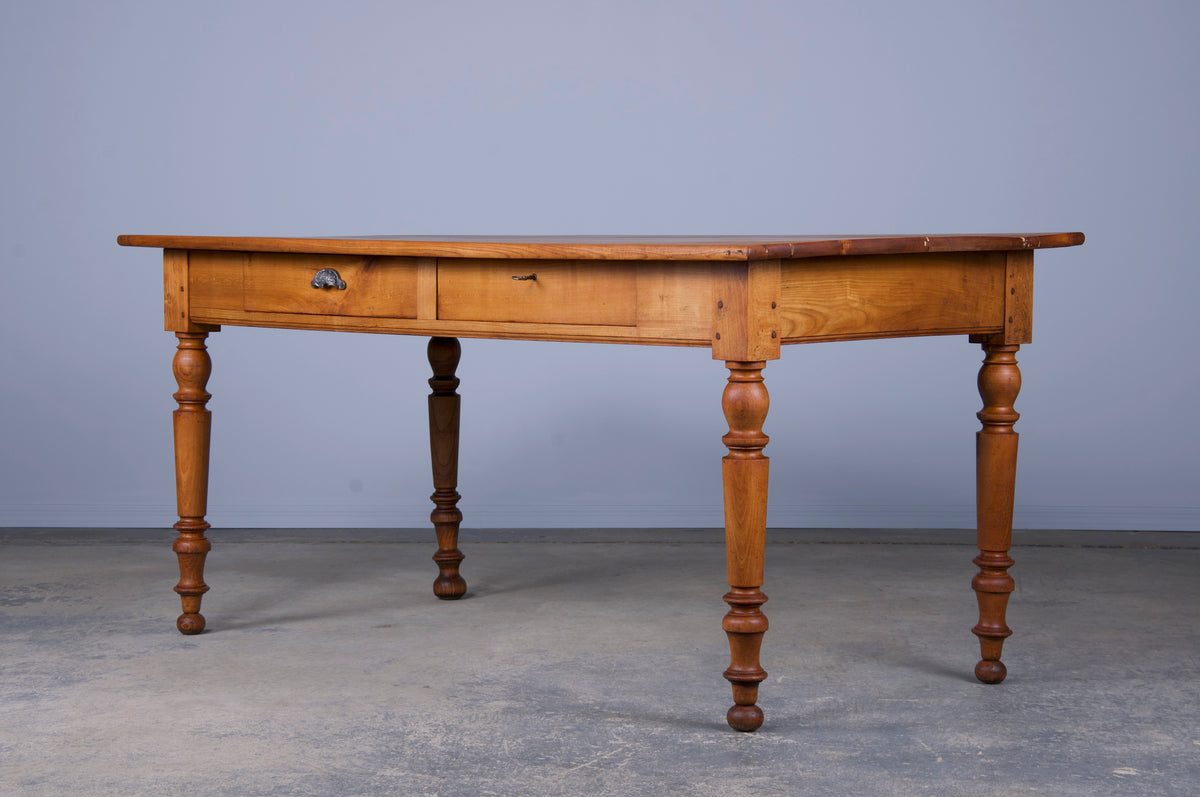 Country French Provincial Style Maple Dining Table