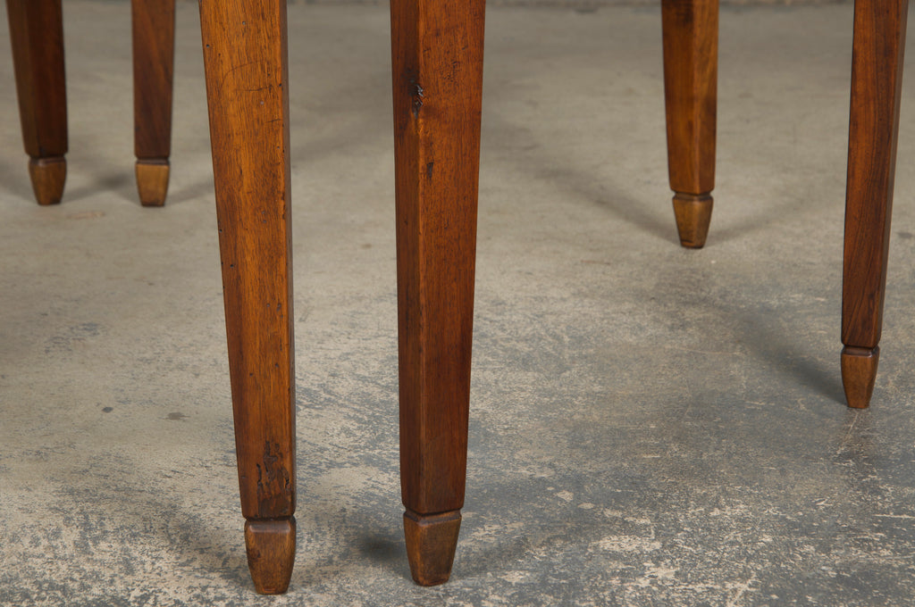 19th Century Country French Provincial Fruitwood Off-Round Farmhouse Table