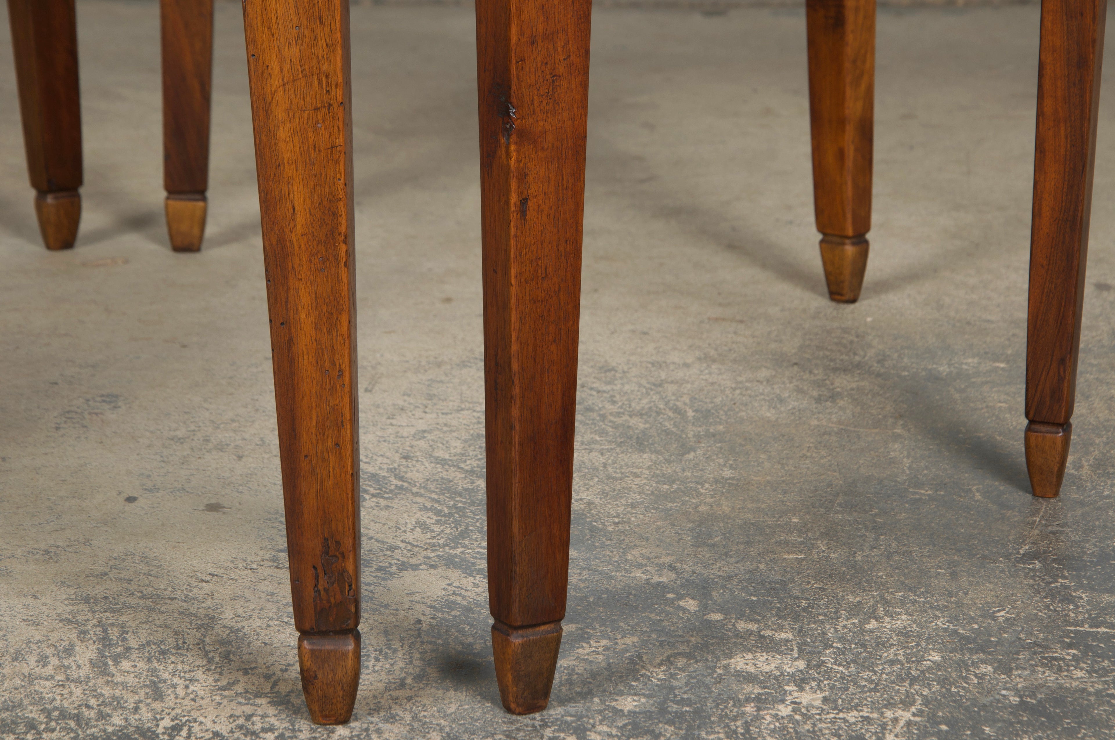 19th Century Country French Provincial Fruitwood Off-Round Farmhouse Table
