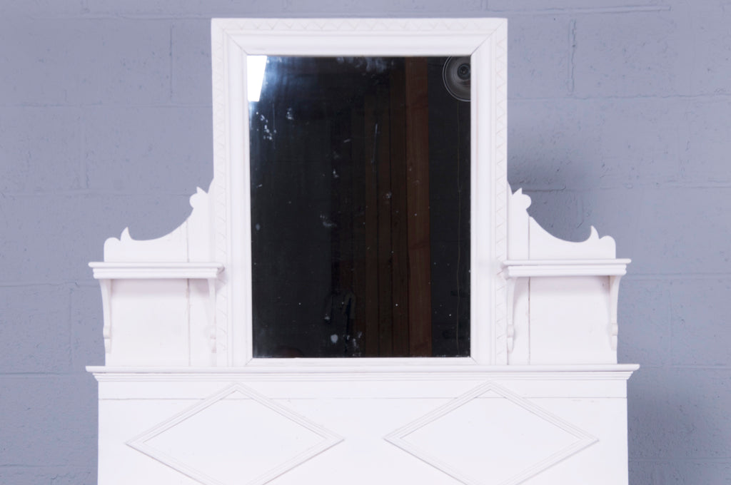 Antique Country French Provincial White Vanity
