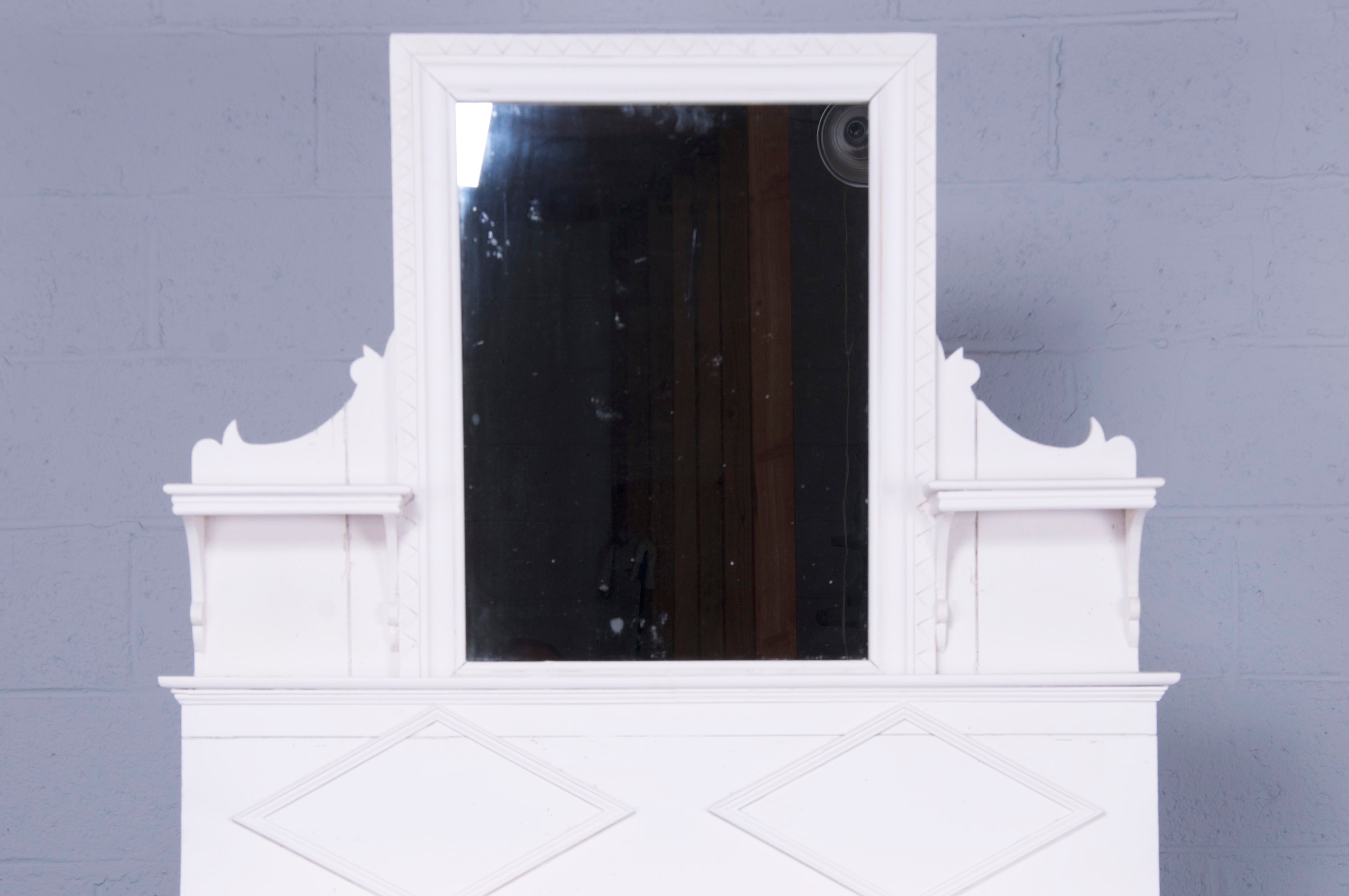 Antique Country French Provincial White Vanity