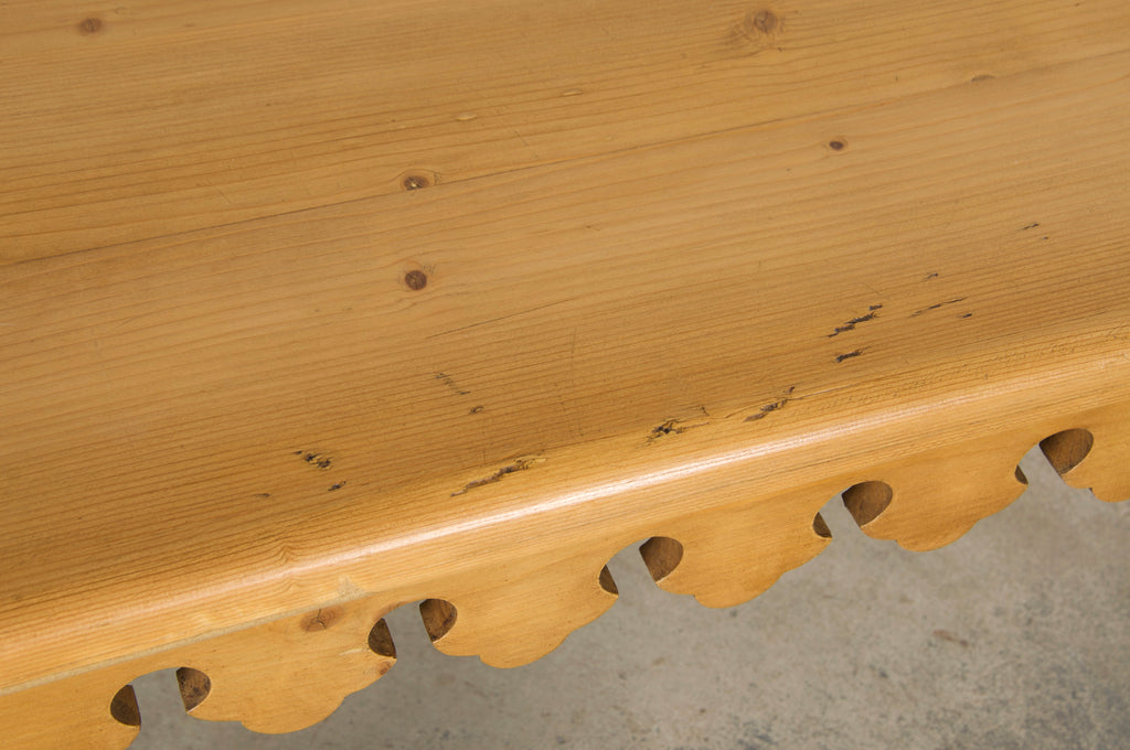 Country French Provincial Pine Work Table or Island