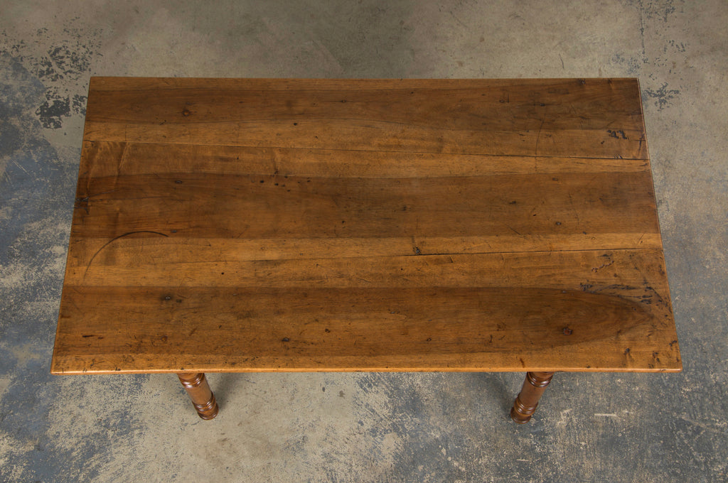 19th Century Country French Louis Philippe Style Provincial Walnut Table