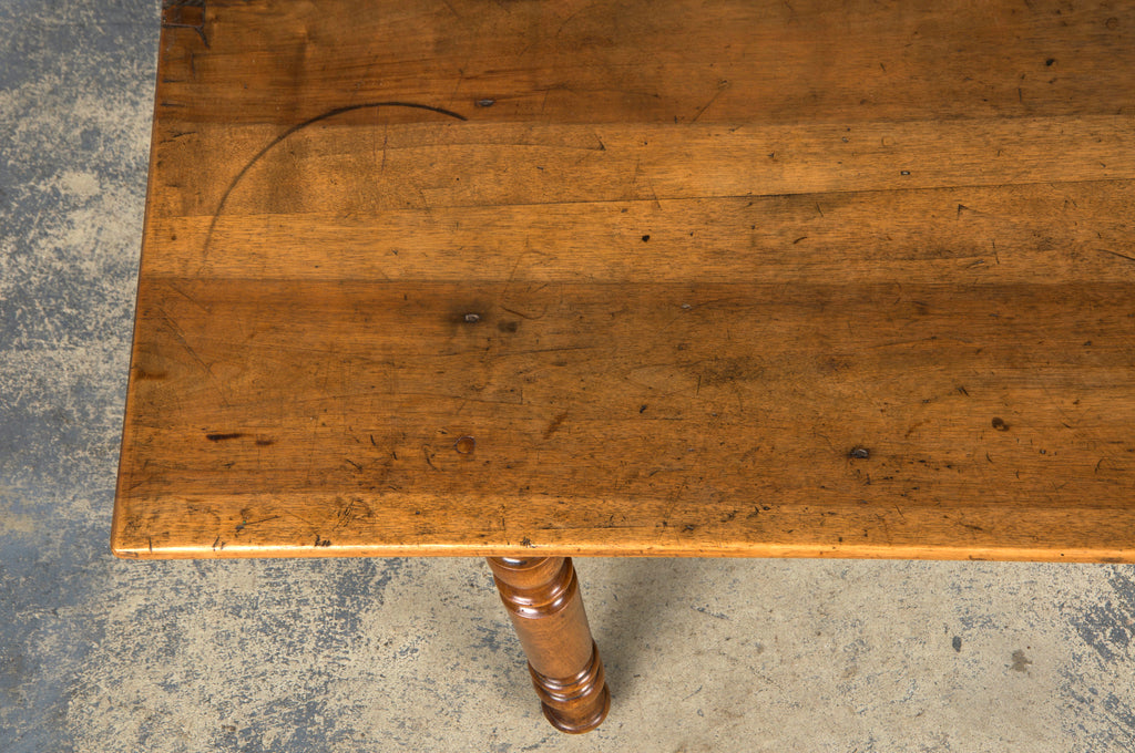 19th Century Country French Louis Philippe Style Provincial Walnut Table