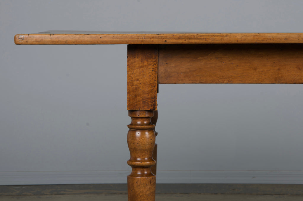 19th Century Country French Louis Philippe Style Provincial Walnut Table