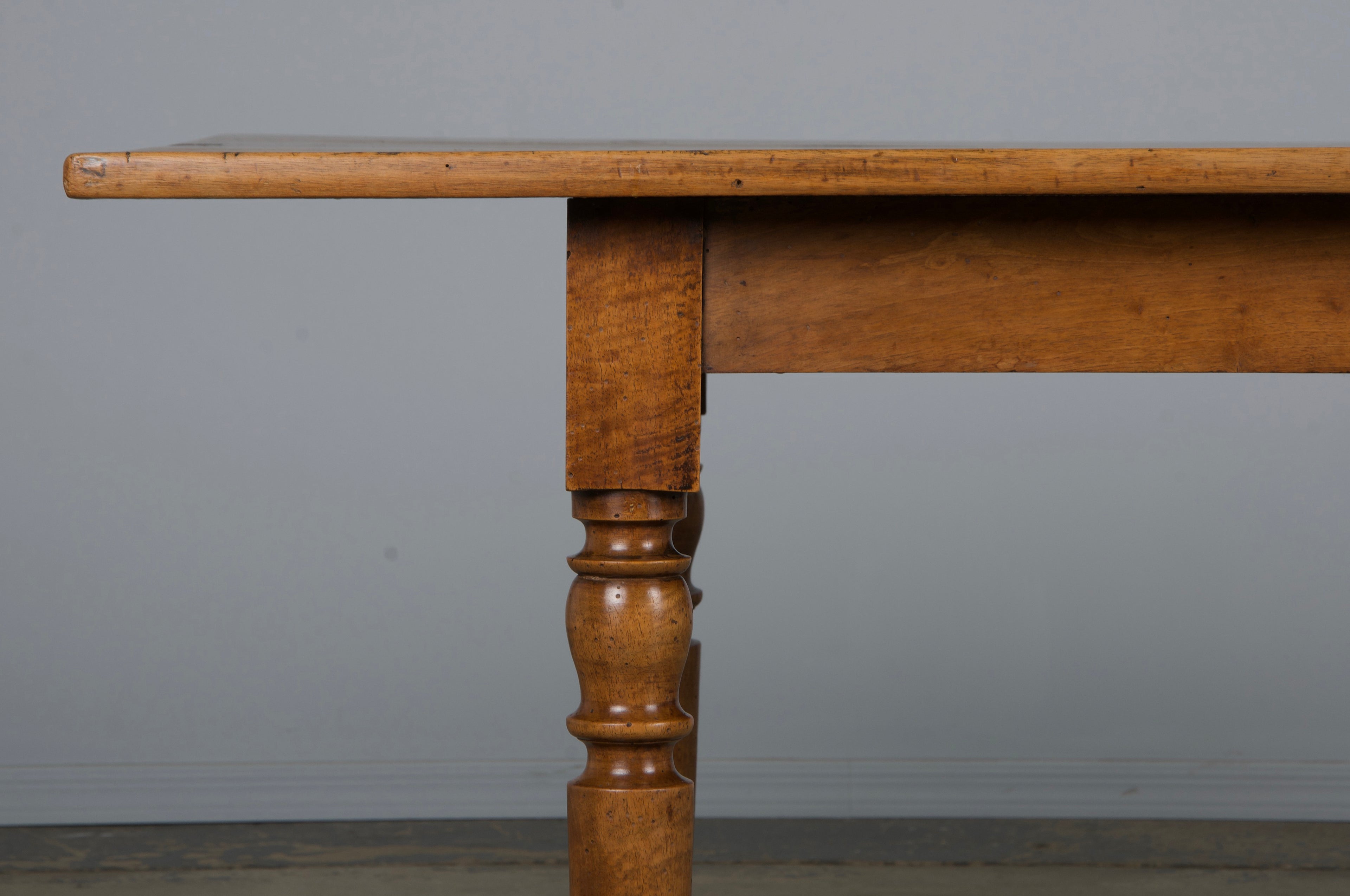 19th Century Country French Louis Philippe Style Provincial Walnut Table