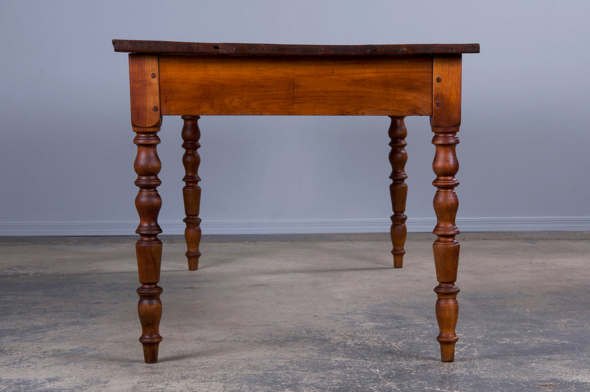 Antique Country French Provincial Maple Dining Table