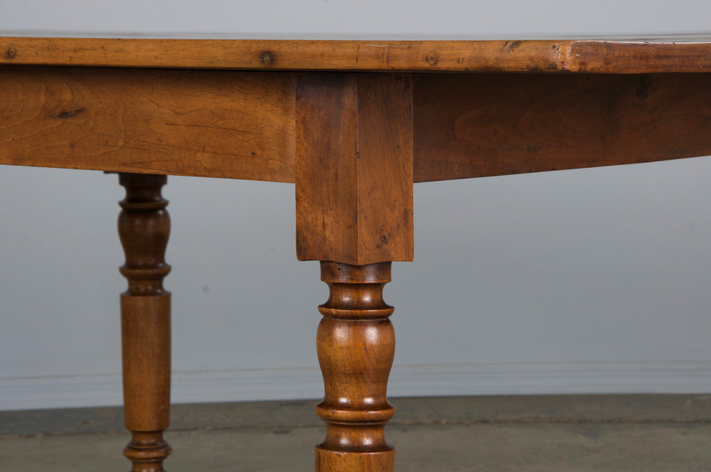 19th Century Country French Louis Philippe Style Provincial Walnut Table