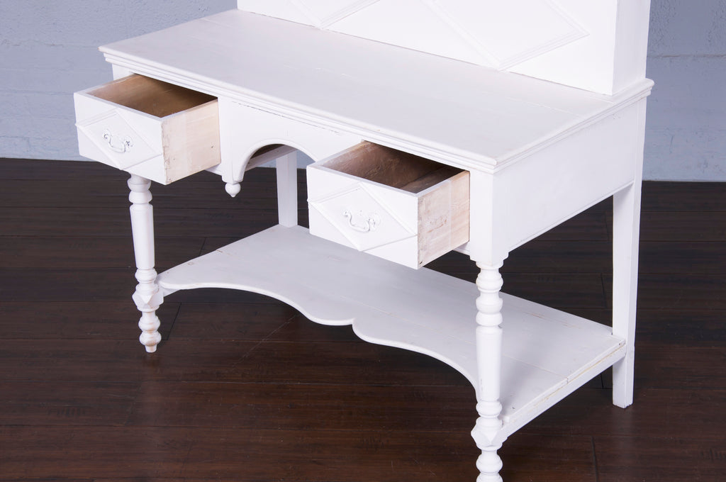 Antique Country French Provincial White Vanity