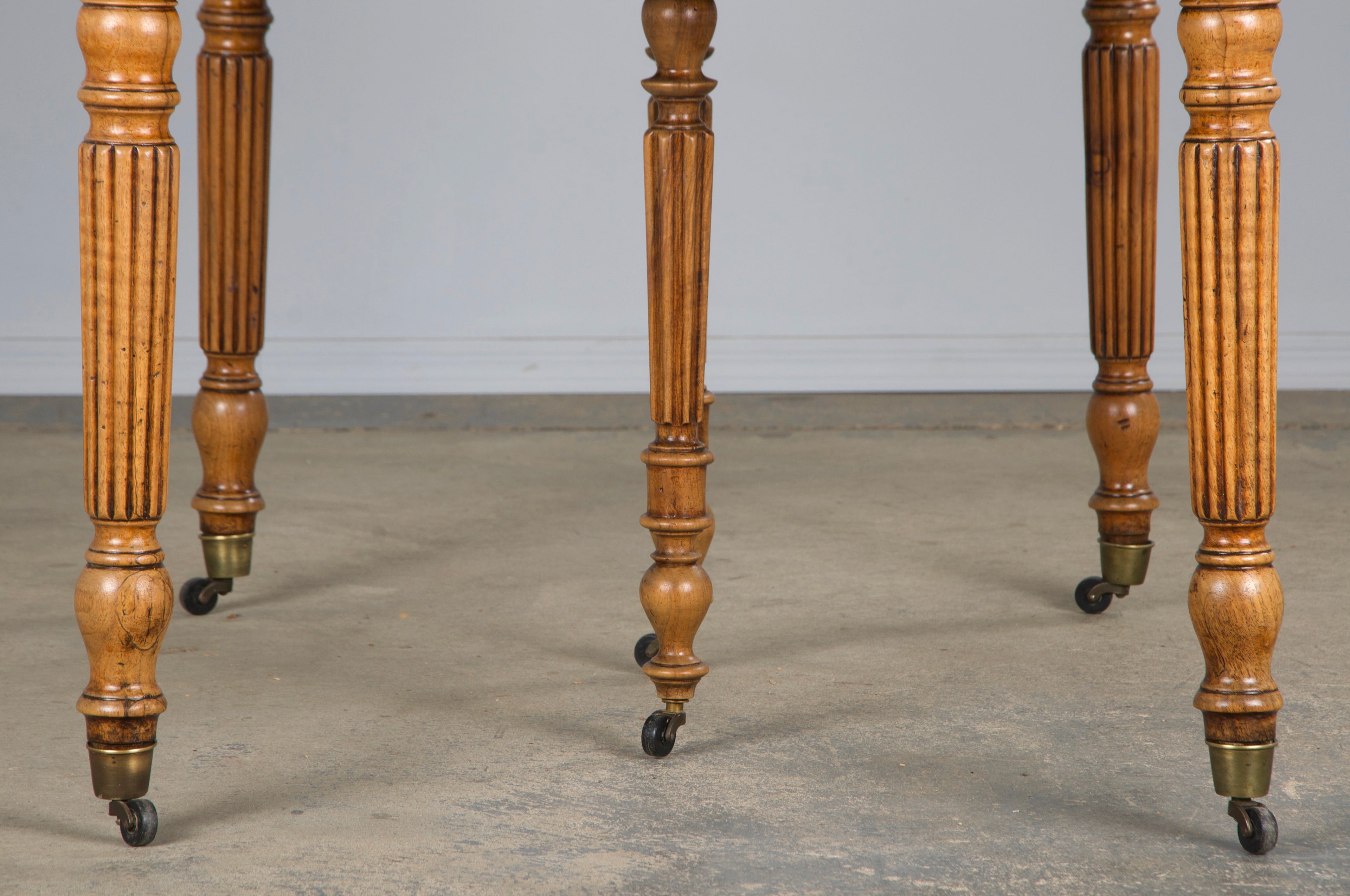 19th Century French Louis Philippe Style Walnut Extendable Drop Leaf Table