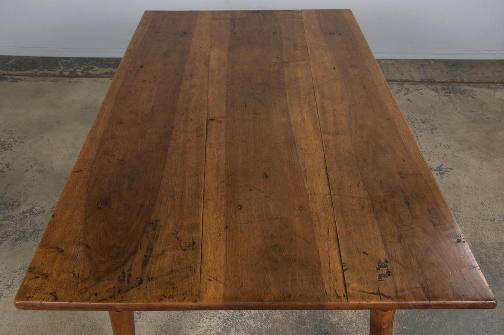 19th Century Country French Louis Philippe Style Provincial Walnut Table