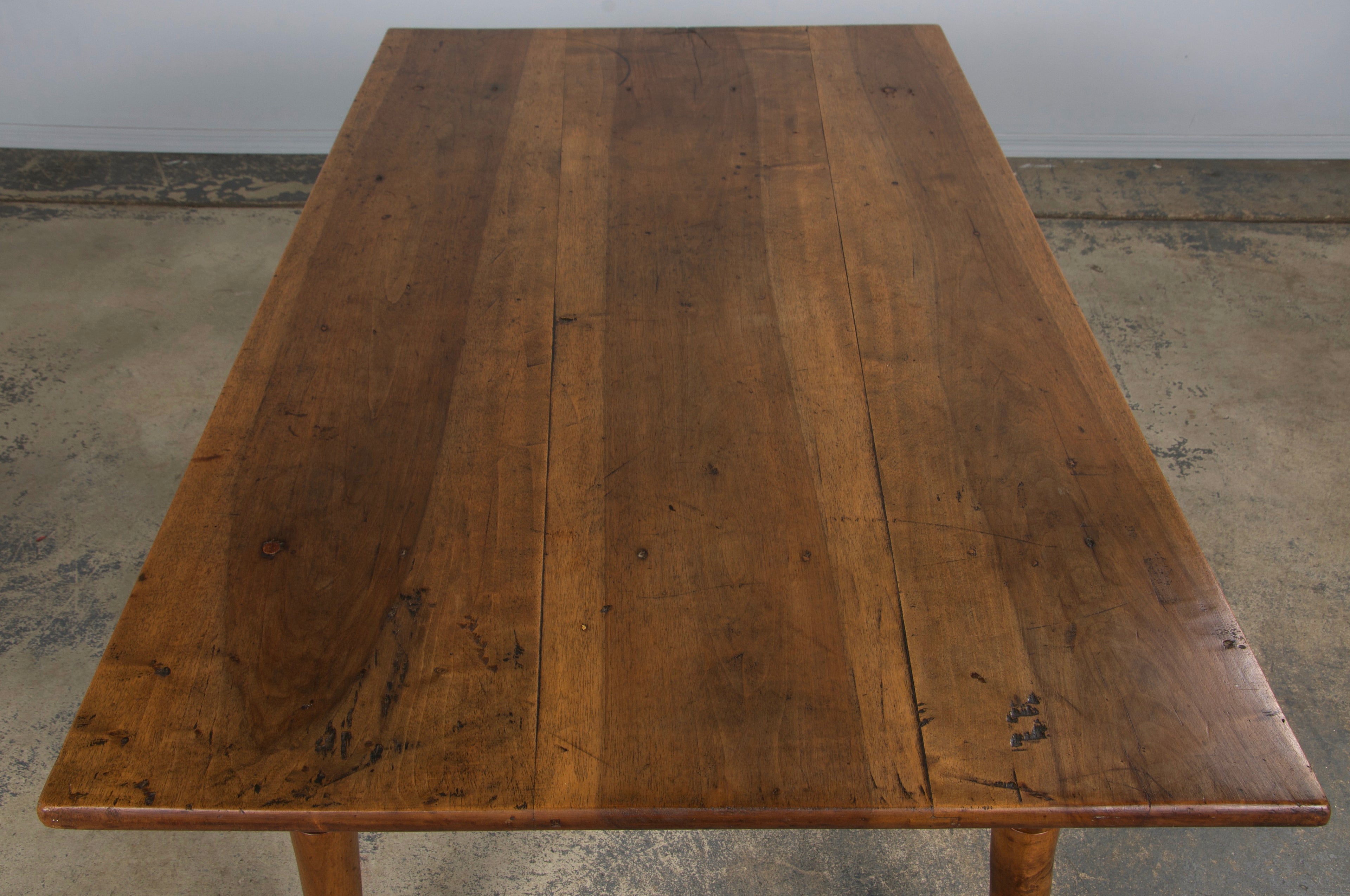 19th Century Country French Louis Philippe Style Provincial Walnut Table