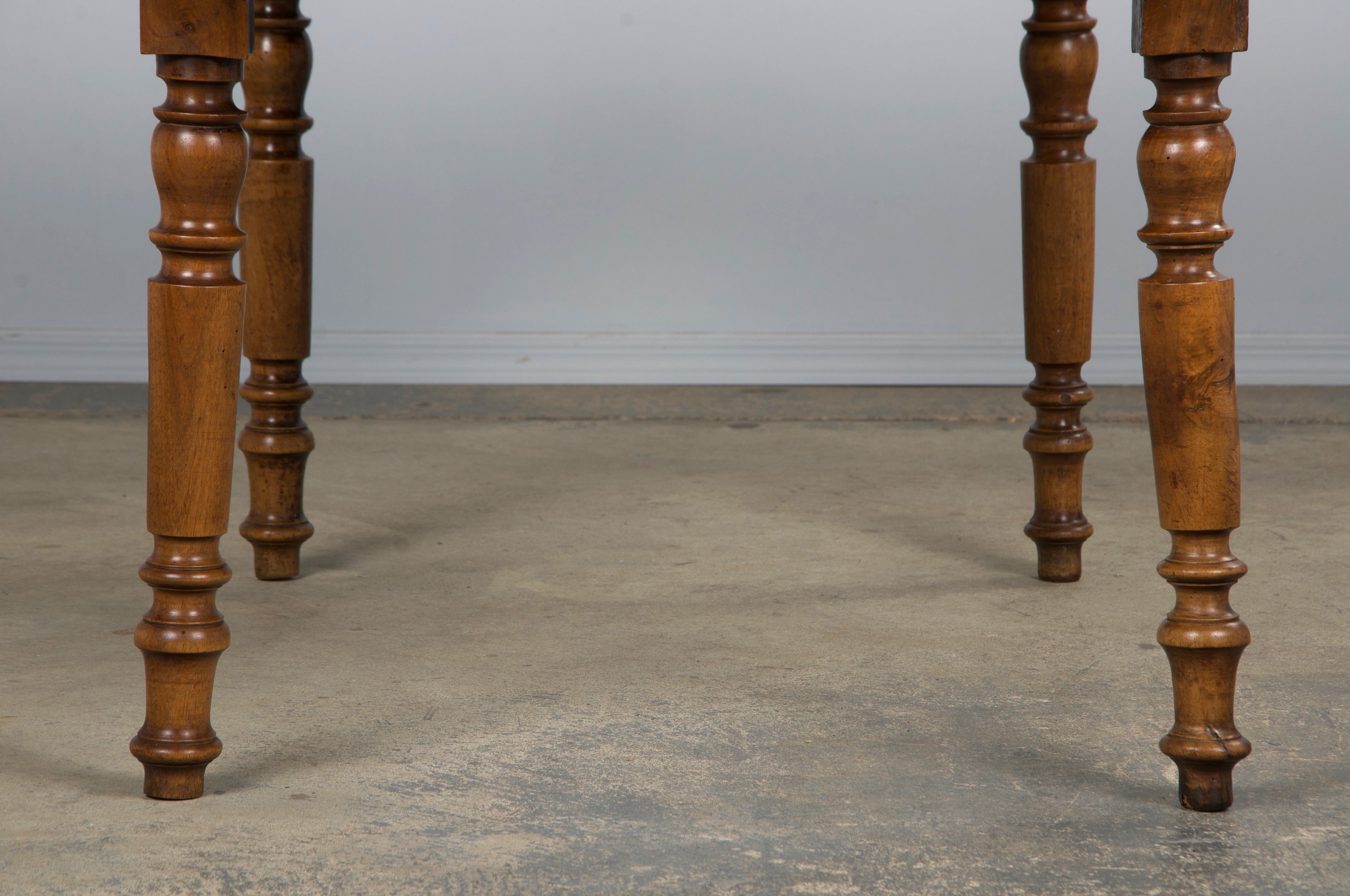 19th Century Country French Louis Philippe Style Provincial Walnut Table