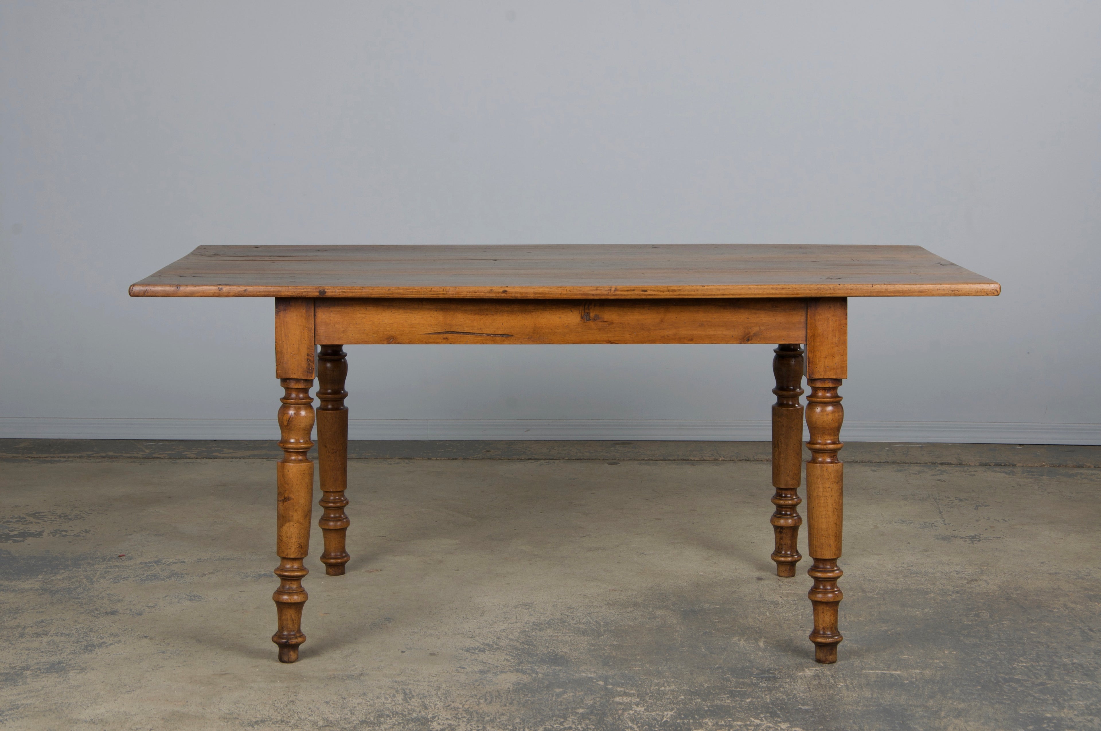 19th Century Country French Louis Philippe Style Provincial Walnut Table