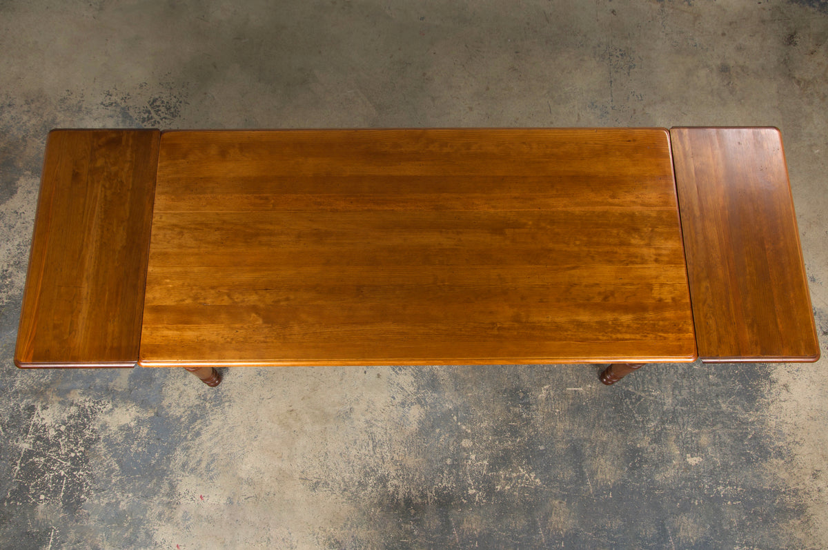 Country French Louis Philippe Style Provincial Maple Dining Table