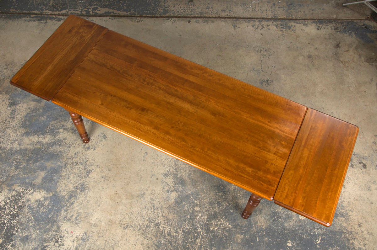 Country French Louis Philippe Style Provincial Maple Dining Table