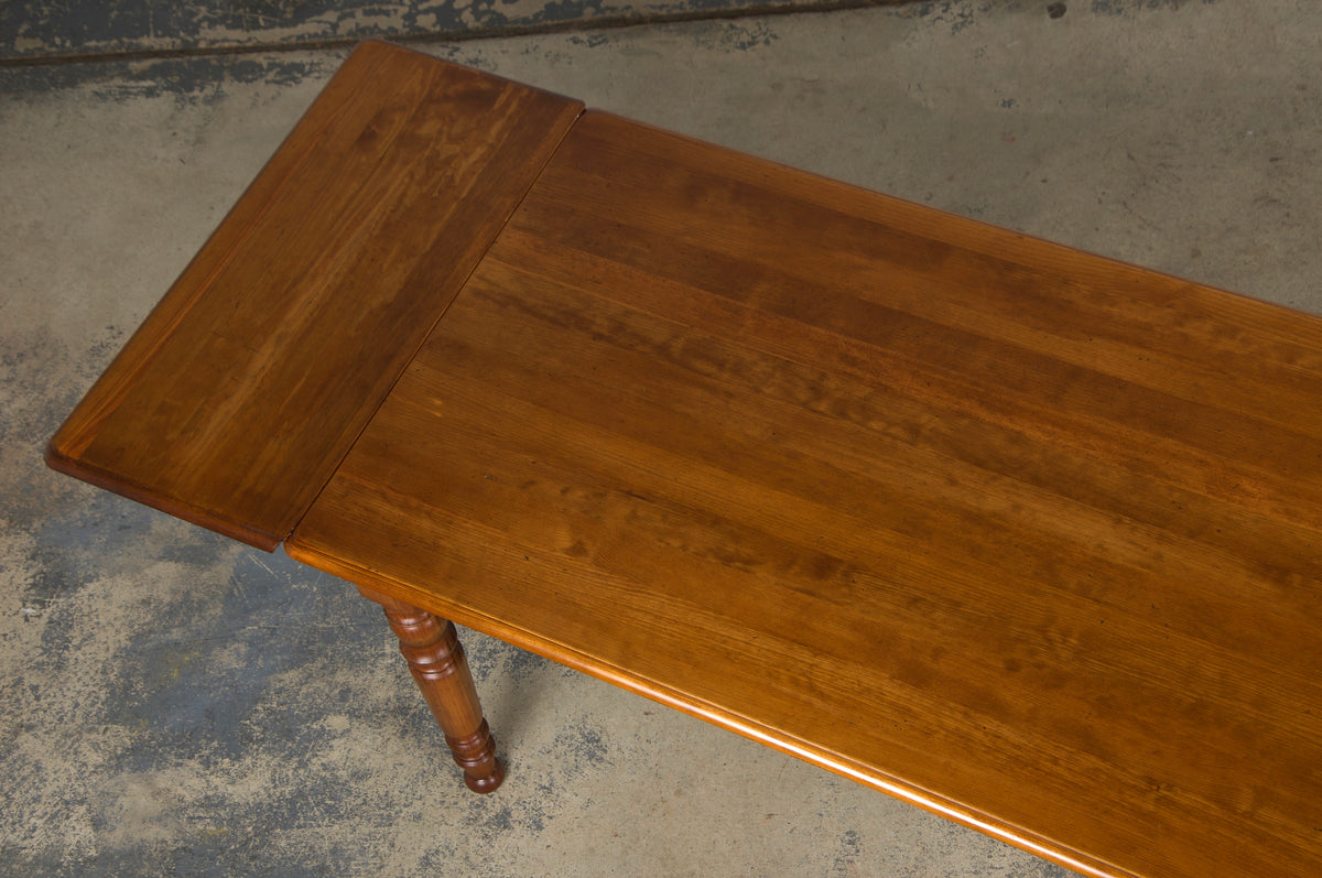 Country French Louis Philippe Style Provincial Maple Dining Table