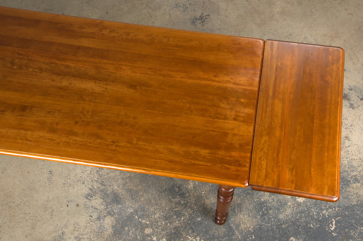 Country French Louis Philippe Style Provincial Maple Dining Table