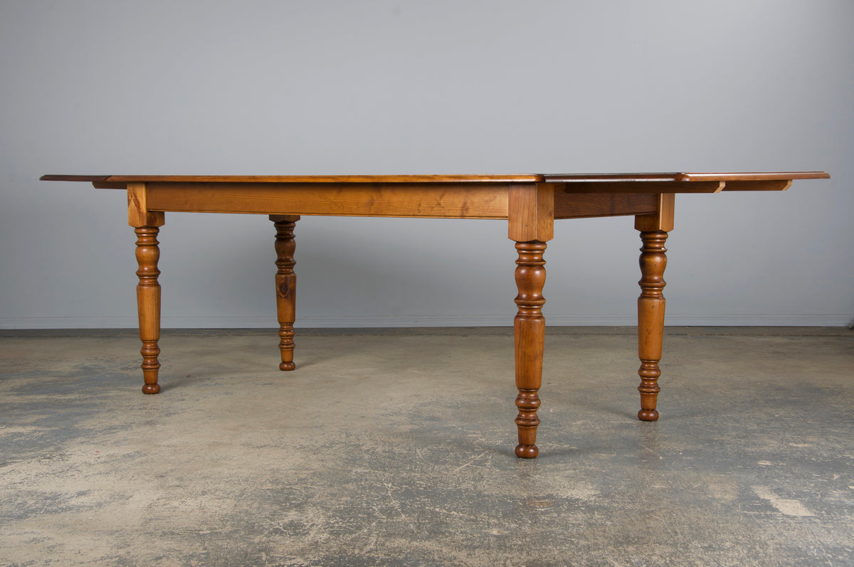 Country French Louis Philippe Style Provincial Maple Dining Table