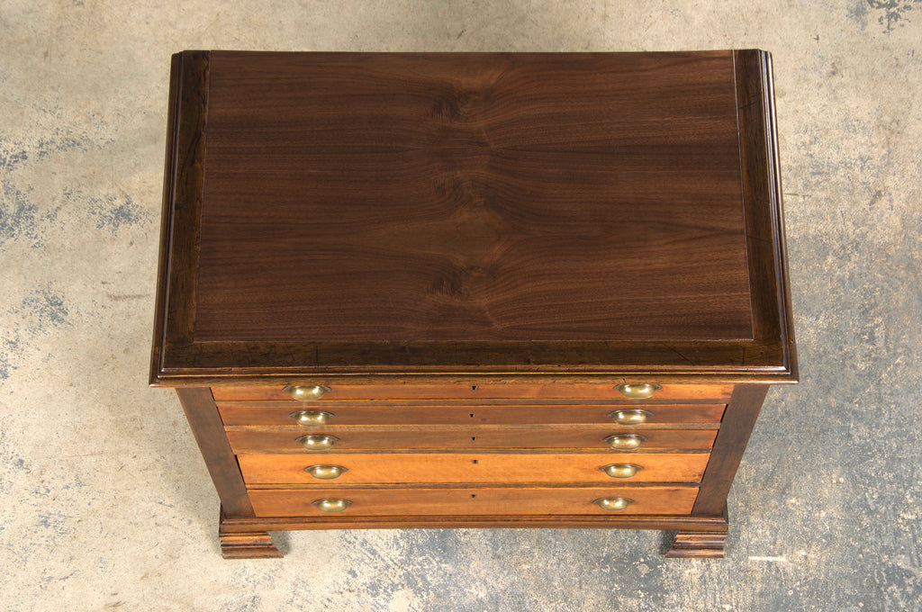 Antique French Louis Philippe Style Walnut Chest of Drawers