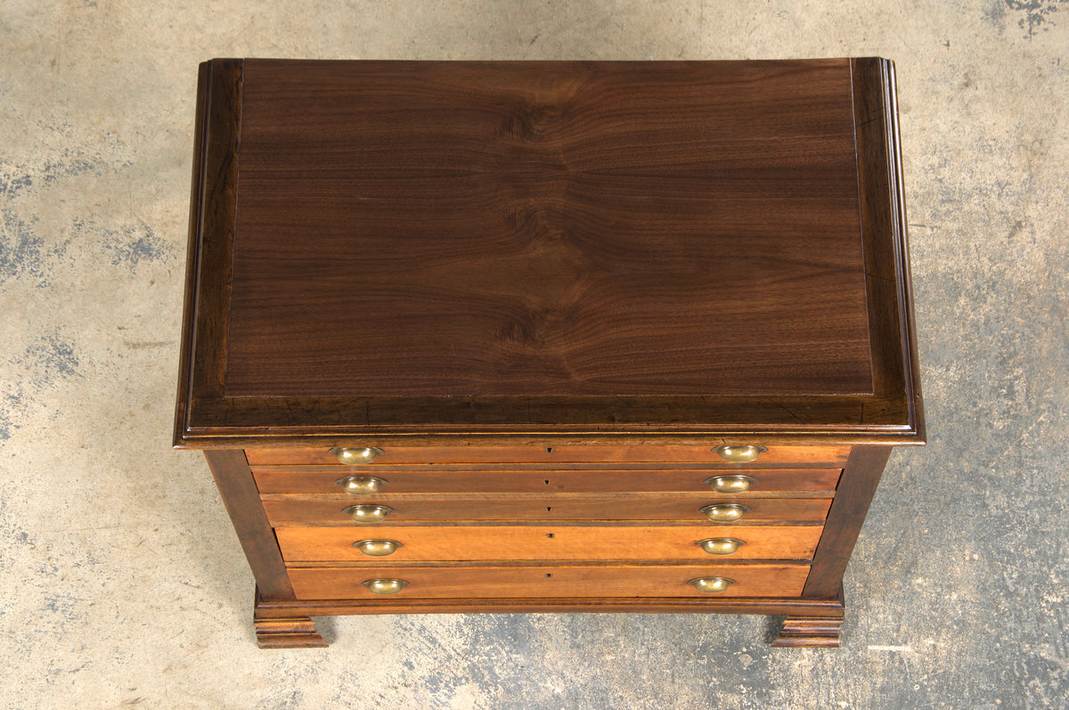Antique French Louis Philippe Style Walnut Chest of Drawers
