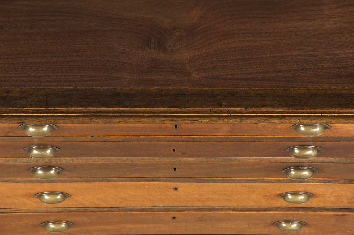 Antique French Louis Philippe Style Walnut Chest of Drawers