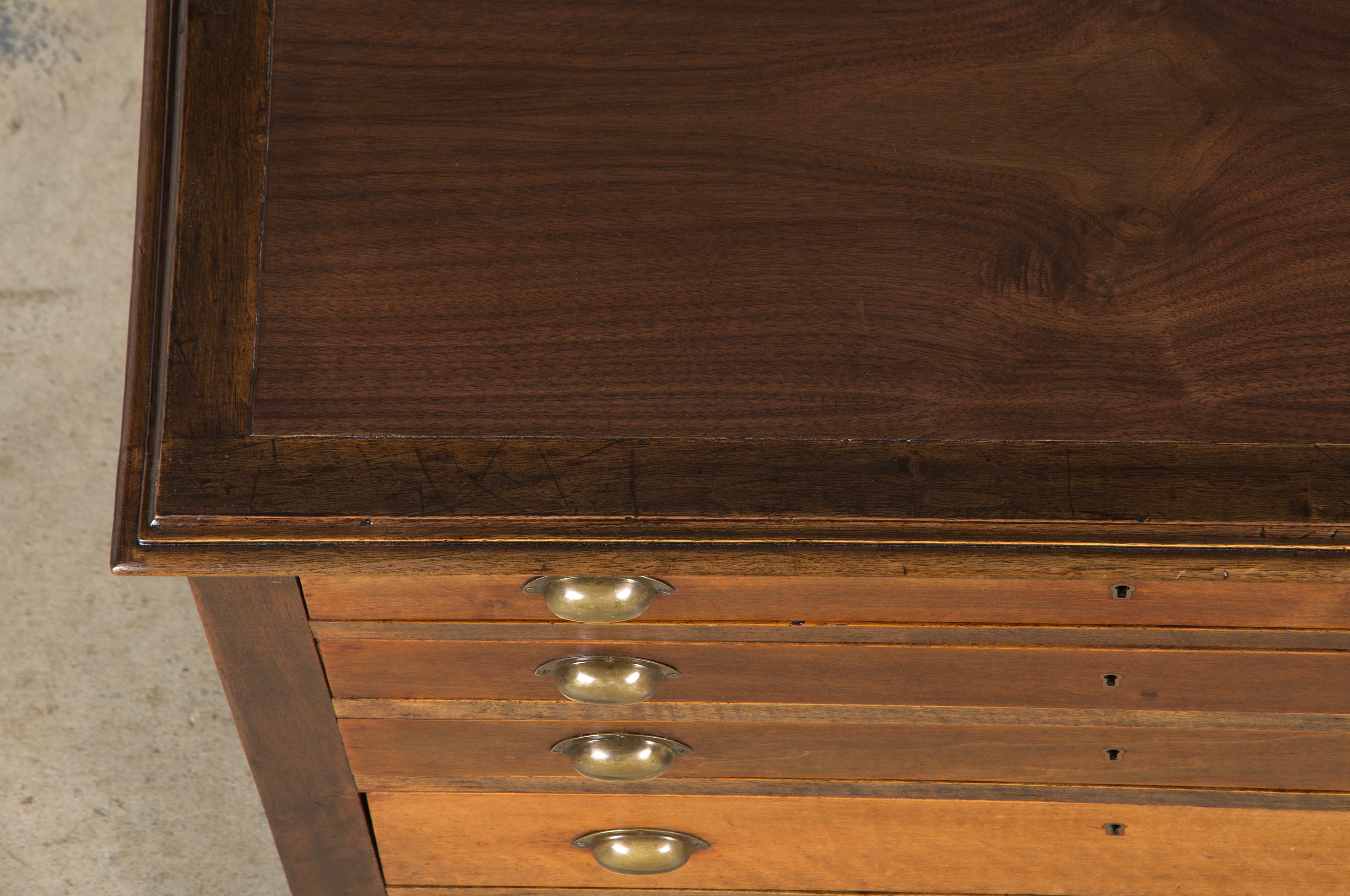 Antique French Louis Philippe Style Walnut Chest of Drawers