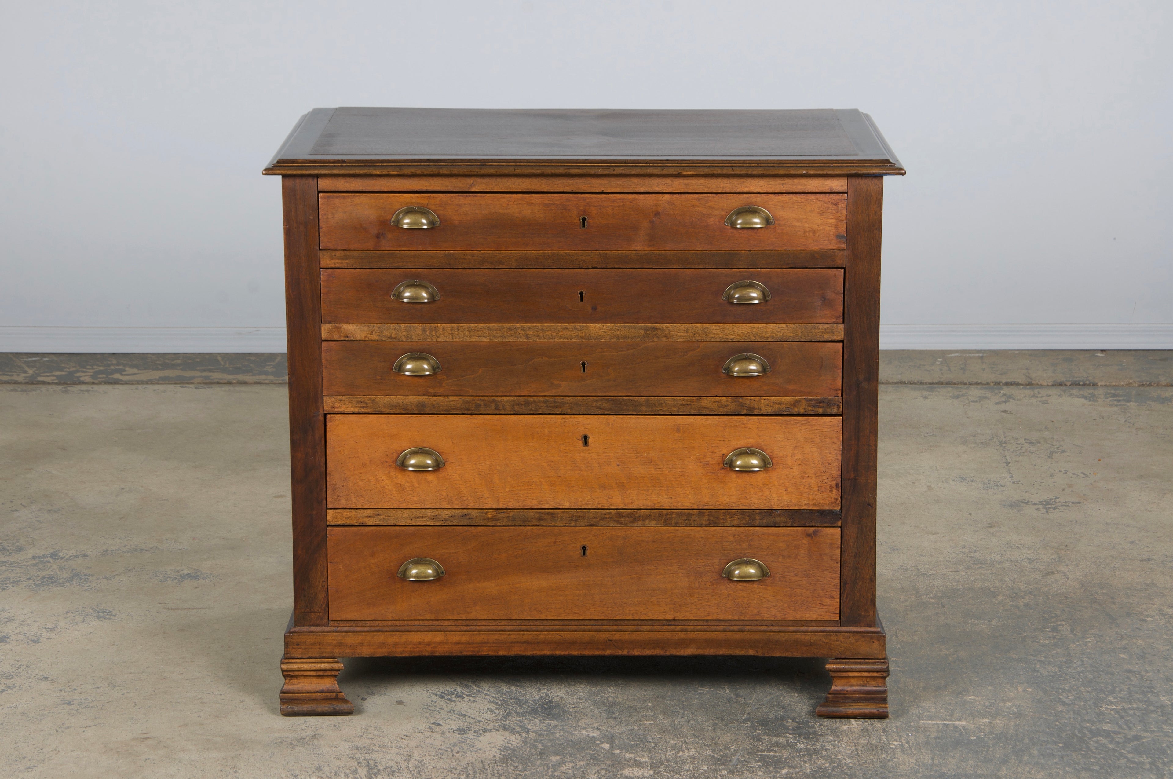 Antique French Louis Philippe Style Walnut Chest of Drawers